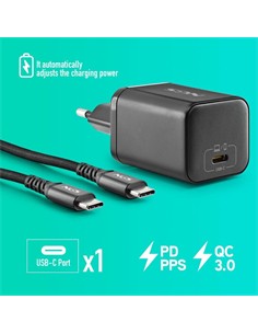 NGS Cargador Para Portatil LENOVO  Tipo C BUD 65W -L Con 5 Clavijas