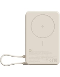 XIAOMI Bateria Externa Portatil 10000mAh Beig Carga Inalambrica Magnetica ,Con Soporte WPB1007Z