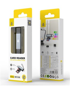 ONE PLUS Lector de Tarjetas Micro Sd,SD Con Conector Lightning Y Usb-A NB1558 480Mbps