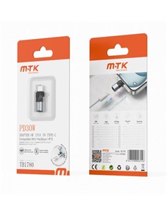 MTK Adaptador Tipo C/M A Lightning/H PD30W TB1780 480Mbps