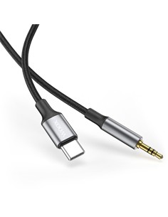 WOOX Cable Tipo C/M a Jack 3.5/M 2Mtrs Negro MX0043