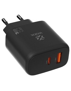 WOOX Adaptador  2 En 1 Tipo C/M A Tipo C/H Y Jack 3.5mm/H Carga +Aux MX0452