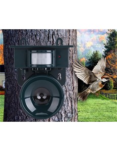 ANDOWL Repeledor de Aves Solar Ultrasonido Q-N97