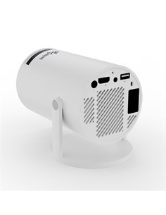 SWISSGO Proyector Led TOP VIEW Con Hdmi/Usb/Miracast/Airplay/Altavoz Blanco