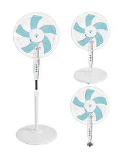SYTECH ARTICO Ventilador 3 En 1 Pie Sobremesa Y Pared 50W 3 Velocidades, 5 Aspas Silencioso Blanco