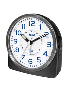 SAMI Reloj Despertador Analogico Ovalado S-9984L