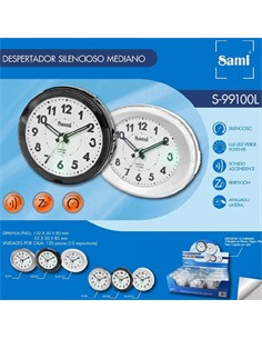 SAMI Reloj Despertador Analogico S-99100L