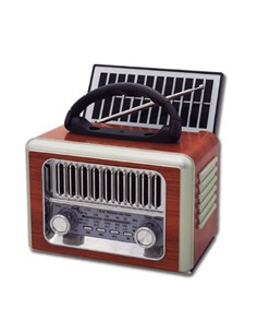 SAMI Radio Multibanda SOlar y Bateria Vintage RS-11855