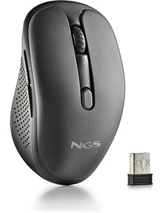 NGS Raton Inalambrico Recargable Tipo C EVO SPOOK Negro