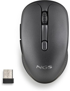 NGS Raton Inalambrico Recargable Tipo C EVO SPOOK Negro