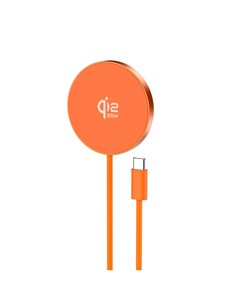 ACCETEL Cargador Magsafe 25W Magcharge ACW4220 Naranja Con tipo C