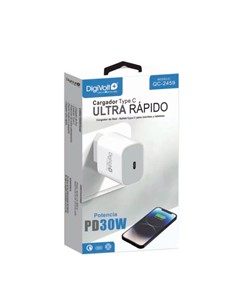 DIGIVOLT Cargador Red Tipo C PD 30W Blanco QC-2459