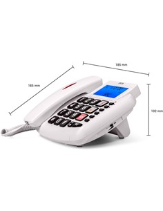 SPC Telefono SObremesa Con Teclas GRandes COMFORT VOLUME 2 Blanco