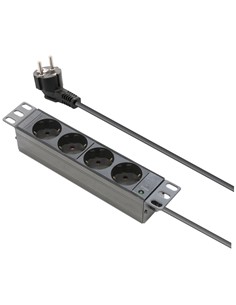 NIMO Regleta Para Rack 10" Con 4 ENchufes RKA0285 Negro
