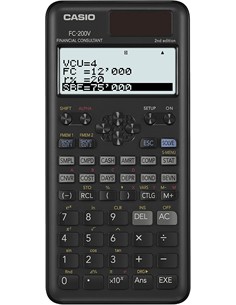CASIO Calculadora Financiera FC-200V 2nd Edition