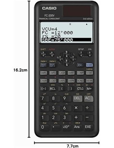 CASIO Calculadora Financiera FC-200V 2nd Edition