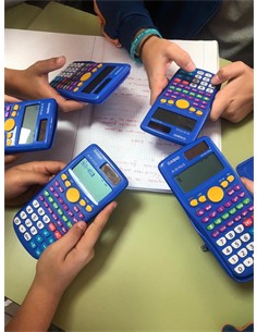 CASIO Calculadora Cientifica FX-55 Plus Azul Solar