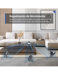 TP-LINK Camara Vigilancia IP Wifi TAPO  TC72  360º.Vision Nocturna,Micro Sd,2K QHD