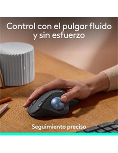LOGITECH Raton Inalambrico ERGO M575S Trackball Negro