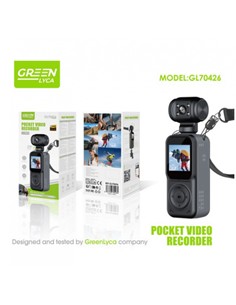 GREEN LYCA Camara Accion Deportiva GL70426 Full Hd 270º Pantalla 1.5",Con Soporte Para Bicicleta,Res