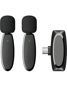 ANDOWL Microfono Inalambrico Dual Usb C M2