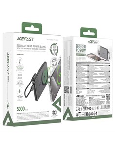 ACEFAST Bateria Externa 5000Mah Magentico Ultraplano CCC Homologado China