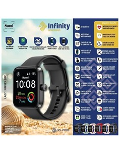 SAMI Reloj Smartwatch Infinity WS-2398 Negro