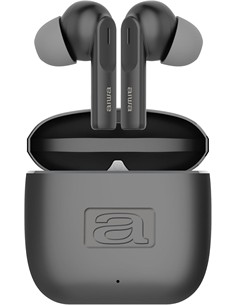 AIWA Auricular Bluetooth Con Base Cargadora Metalica EBTW-200 Negro