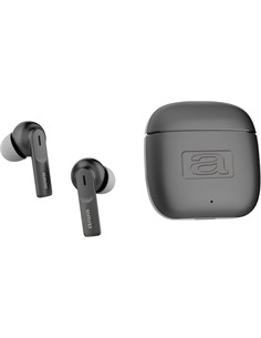 AIWA Auricular Bluetooth Con Base Cargadora Metalica EBTW-200 Negro