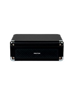 PRIXTON Reproductor Cd Con DIseño Tocadisco con Radio FM/Bluetooth/Aux BOOGIE BLACK Negro