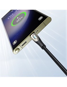JOYROOM Cable Datos Tipo C M/M 100W Nylon Negro 1.2Mtrs SA27-CC5
