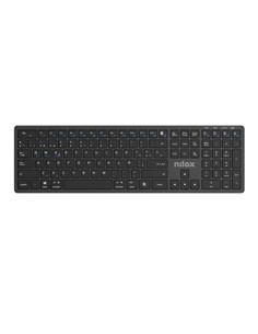 NILOX Teclado Inalambrico Dual Conectividad  Negro NXKBW01B