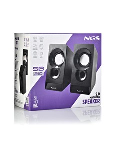 NGS Altavoces Para PC Multimedia 2.0 SB 210 Negro Por Usb 12W