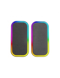 MARS GAMING Altavoces Para PC Bluetooth 5.3 Luces RGB Negro MS-OM 20W Y Cable Jack 3.5mm