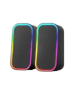 MARS GAMING Altavoces Para PC Bluetooth 5.3 Luces RGB Negro MS-OM 20W Y Cable Jack 3.5mm