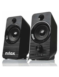 NILOX Altavoces Para PC Por Usb Y Jack 3.5mm Negro 6W NXAPC02