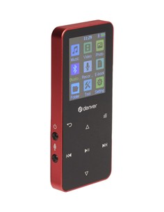 DENVER Reproductor Mp4 4Gb Con Bluetooth REcargable MP-1830R Rojo