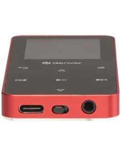 DENVER Reproductor Mp4 4Gb Con Bluetooth REcargable MP-1830R Rojo