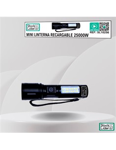 Mini linterna recargable 25000W