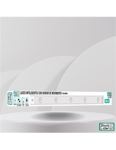 Luces inteligentes con sensor de movimiento 5 bombillas