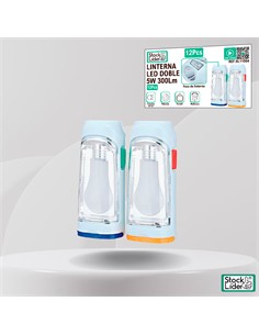 Linterna led doble 5w 300lm