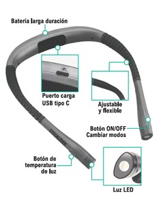 Luz de lectura para cuello 3