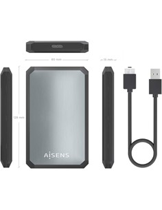 AISENS Caja Externa Para Disco Duro 2.5" Sata Usb 3.2 Gen1 ASE-2529B