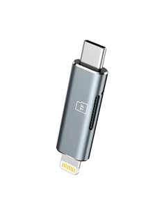 NEW SCIENCE Lector de Tarjetas A8 Micro Sd,SD OTG Con Conector Lightning Y Tipo C