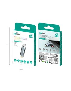 NEW SCIENCE Lector de Tarjetas A8 Micro Sd,SD OTG Con Conector Lightning Y Tipo C