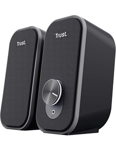TRUST Altavoces Para PC Estereo ADOR Negro Por Usb Y Jack 3.5mm 25670