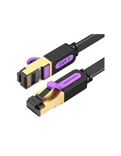 VENTION Cable Red RJ45 Cat7 1.5Mtr Plano Negro ICABG