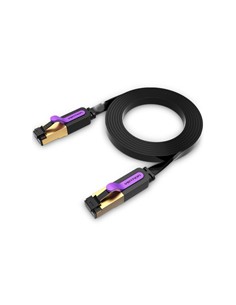 VENTION Cable Red RJ45 Cat7 1.5Mtr Plano Negro ICABG
