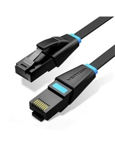 VENTION Cable Red RJ45 Cat6 UTP 1000Mbps 2Mtrs Plano Negro IBJBH