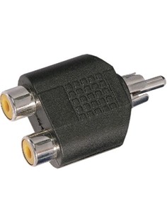 Adaptador RCA M - 2 RCA H Con324